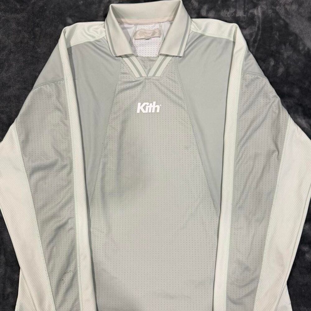 Kith Men's Grey and Green Polo-shirts